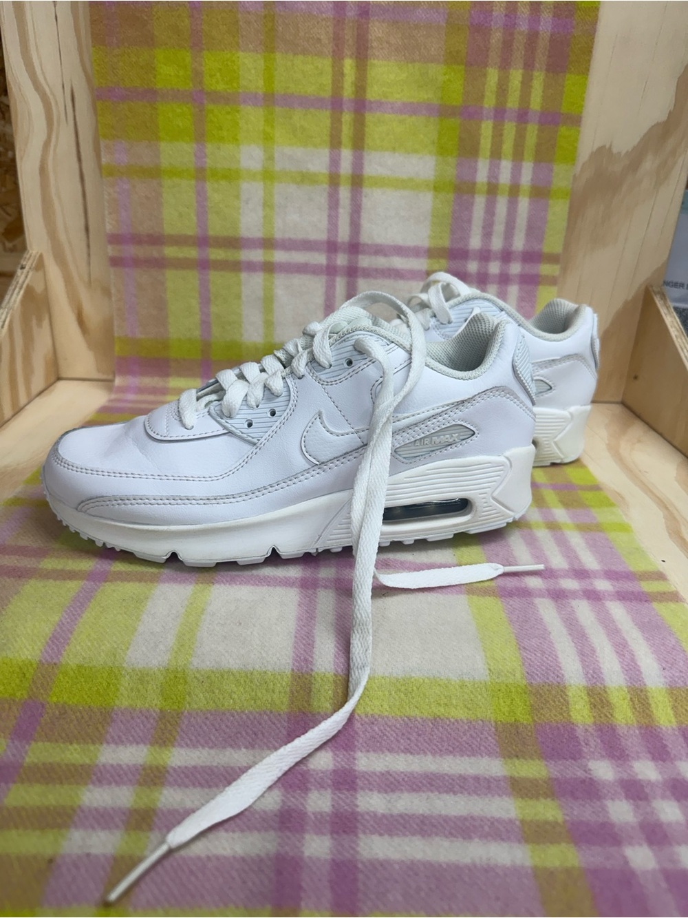 Nike White Kids Sneakers Air Max Style